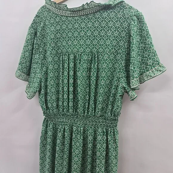 Max Studio Green Ruffled Tiered Maxi Dress 2x - Picture 6 of 15
